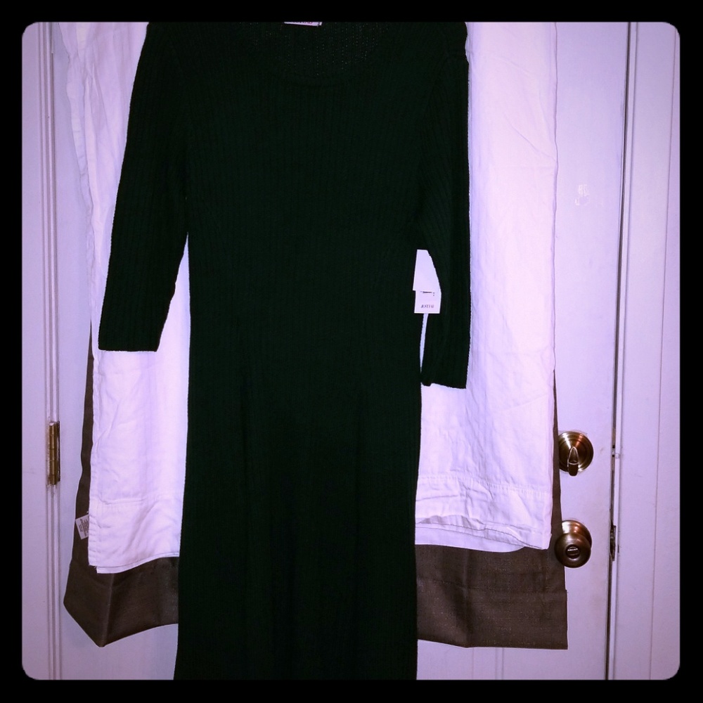 Green Sweater Dress